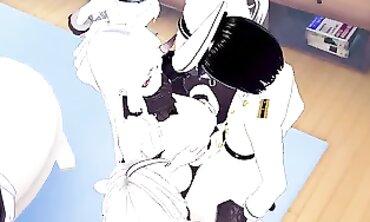 Kancolle Admiral Takes on Multiple Ships in Hardcore Threesome