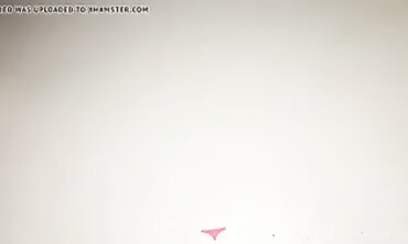 French Brunette Studies in Lingerie at Home