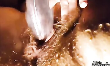 Juicy's Hairy Ash-Blonde Bush in Hardcore Action