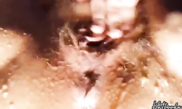 Juicy's Hairy Ash-Blonde Bush in Hardcore Action