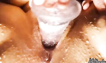Juicy's Hairy Ash-Blonde Bush in Hardcore Action