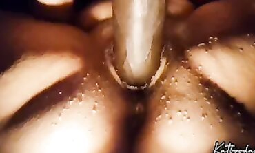 Juicy's Hairy Ash-Blonde Bush in Hardcore Action