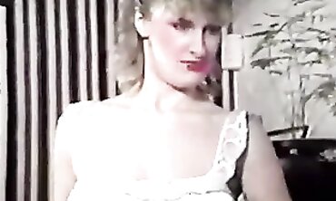 Classic 80s British Blonde Striptease Dance