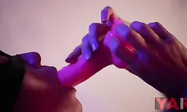 Petite Mom YARzabello Masturbates with a Huge Toy at Home