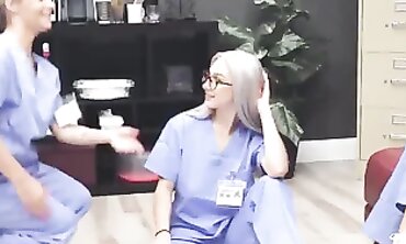 Naughty Nurses #2 (Skylar Voss) & Big Dick Buddy James Deen - Long Hair Blonde Babe Gets Fucked Hard