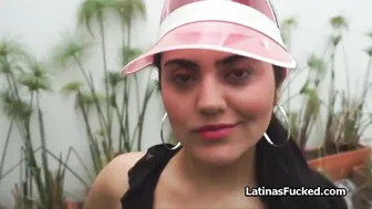 Curvy Latina Newbie Trades Jogging for a Salami Rail