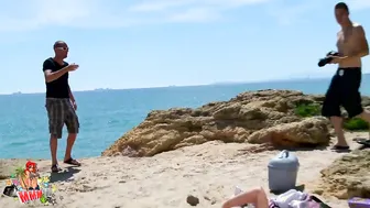 Sun-Kissed Beach Sex with a Busty Brunette
