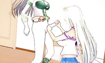 Futa Vert From Neptunia Gets Hardcore Anal Action