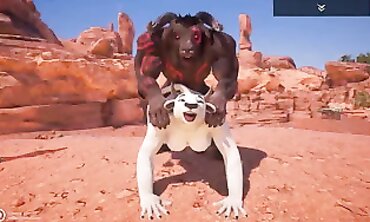 Busty Minotaur Babe Takes a Big Cock