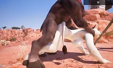 Busty Minotaur Babe Takes a Big Cock