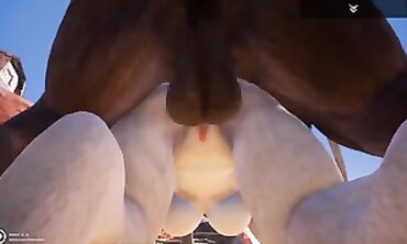 Busty Minotaur Babe Takes a Big Cock