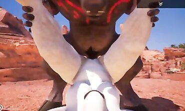 Busty Minotaur Babe Takes a Big Cock