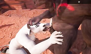 Busty Minotaur Babe Takes a Big Cock