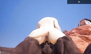 Busty Minotaur Babe Takes a Big Cock