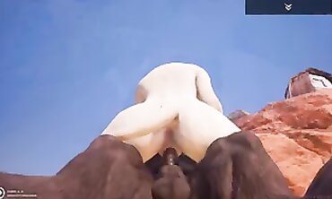 Busty Minotaur Babe Takes a Big Cock