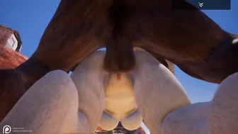 Busty Minotaur Babe Takes a Big Cock