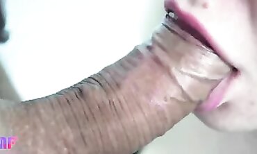 POV Close-Up: Tender Amateur Blowjob With Creampie