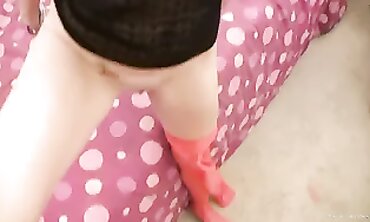 Petite Brunette Model Gets Fucked In Stockings