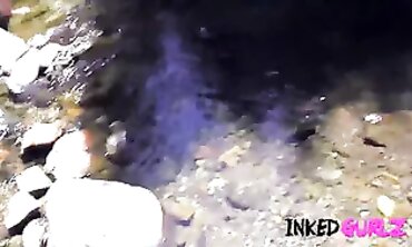 Tattooed Babe Gives POV Blowjob at the Beach