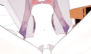 POV: Futa Natsuki Takes the Big Cock at Doki Doki Bar
