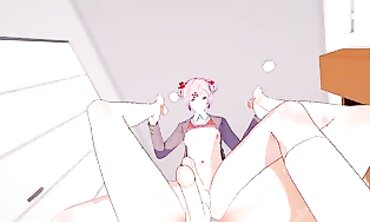 POV: Futa Natsuki Takes the Big Cock at Doki Doki Bar