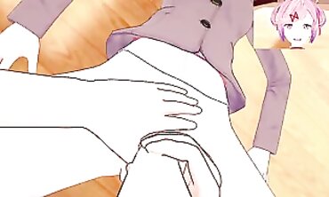 POV: Futa Natsuki Takes the Big Cock at Doki Doki Bar
