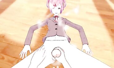 POV: Futa Natsuki Takes the Big Cock at Doki Doki Bar