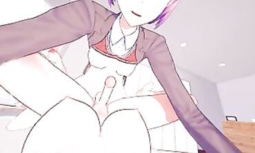 Alt. Doki Doki Futa Pub: Futa Natsuki Sladké Kurva s Futa Yuri | Taker pov