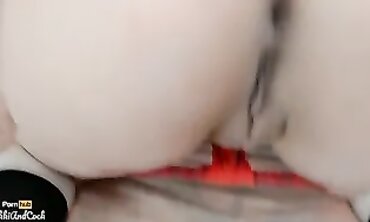 First Anal for Busty college girl with Internal Creampie