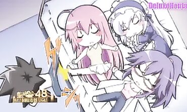 Anime Style Hardcore Threesome - Stepsiblings Share Their Hot Bodies