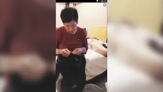 Oriental Granny Gets Roughed Up In A Wild Hotel Group Sex Party