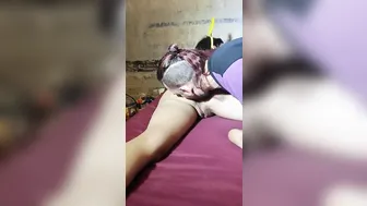 Brunette Christmas Anal and Oral Sex Session