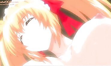 Uncensored Anime: Teenage Girl with Huge Tits Gets Creampie at Home