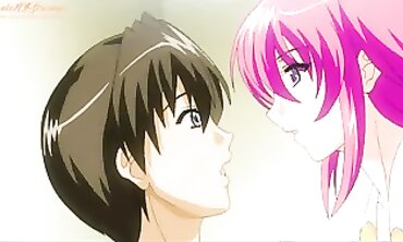 Uncensored Anime: Teenage Girl with Huge Tits Gets Creampie at Home