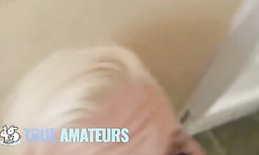POV: Petite Blonde Amateur Girlfriend Gets Face Fucked in the Kitchen