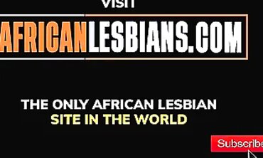 Ebony Lesbians Enjoying a Wild Shower Together