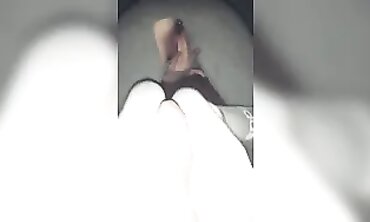 Naughty Sweat-Soaked Toes Wrap Around Daddy's Massive Cock