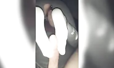 Naughty Sweat-Soaked Toes Wrap Around Daddy's Massive Cock