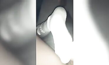 Naughty Sweat-Soaked Toes Wrap Around Daddy's Massive Cock