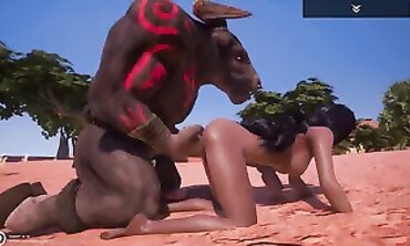 Insatiable Life: Minotaur and Maya Threesome POV