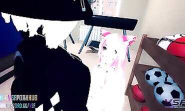 Clumsy VR Lesbian Anime JOI with ASMR