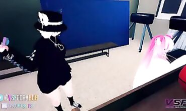 Clumsy VR Lesbian Anime JOI with ASMR