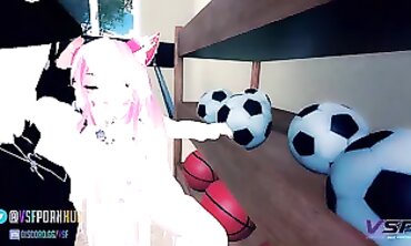 Clumsy VR Lesbian Anime JOI with ASMR