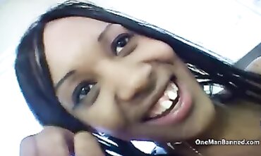 Busty Ebony Amanda White Gets Screwed in a Car