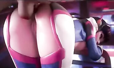 Overwatch Anal DP Rough Sex PMV