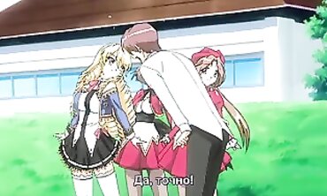 Two Asian School Femmes Gargle and Gangbang in College