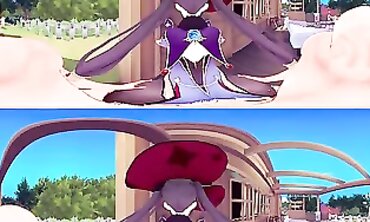 VR 360 4K: Mona Genshin Influence Head and Standing