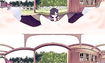 VR 360 4K: Mona Genshin Influence Head and Standing