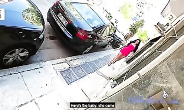 Shy Brunette Alice Goes Undercover For A POV Blowjob