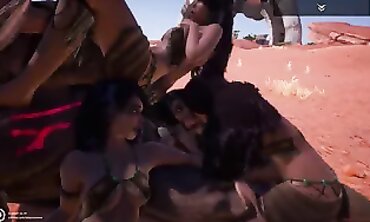 Grok and Maya's Wild Six-Way Party Orgy